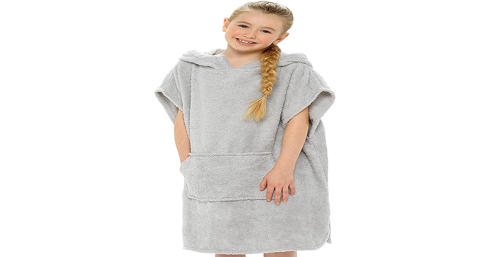Thumbnail: Citycomfort Kids Hooded Towel Poncho | 100% Cotton Changing Robe with Pockets | 