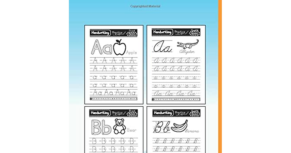 Thumbnail: Tracing Print and Cursive Writing and Coloring Book for Kids: Learn to Write in