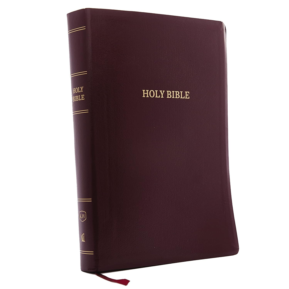 Thumbnail: KJV Holy Bible: Super Giant Print with 43,000 Cross References, Black Genuine Le