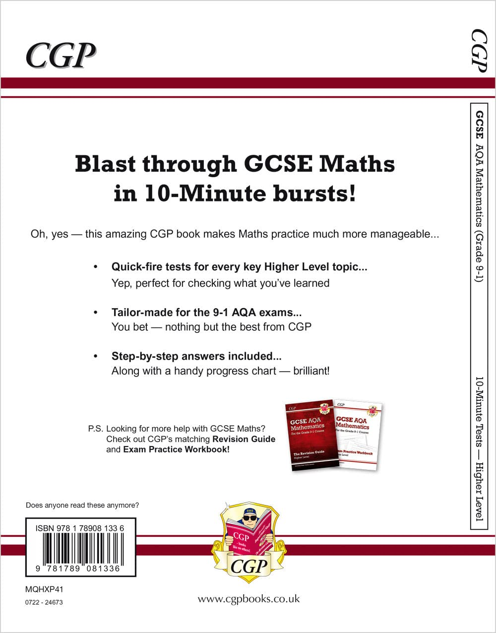 GCSE Maths AQA 10-Minute Tests - Higher (Includes Answers): for the 2024 and 202