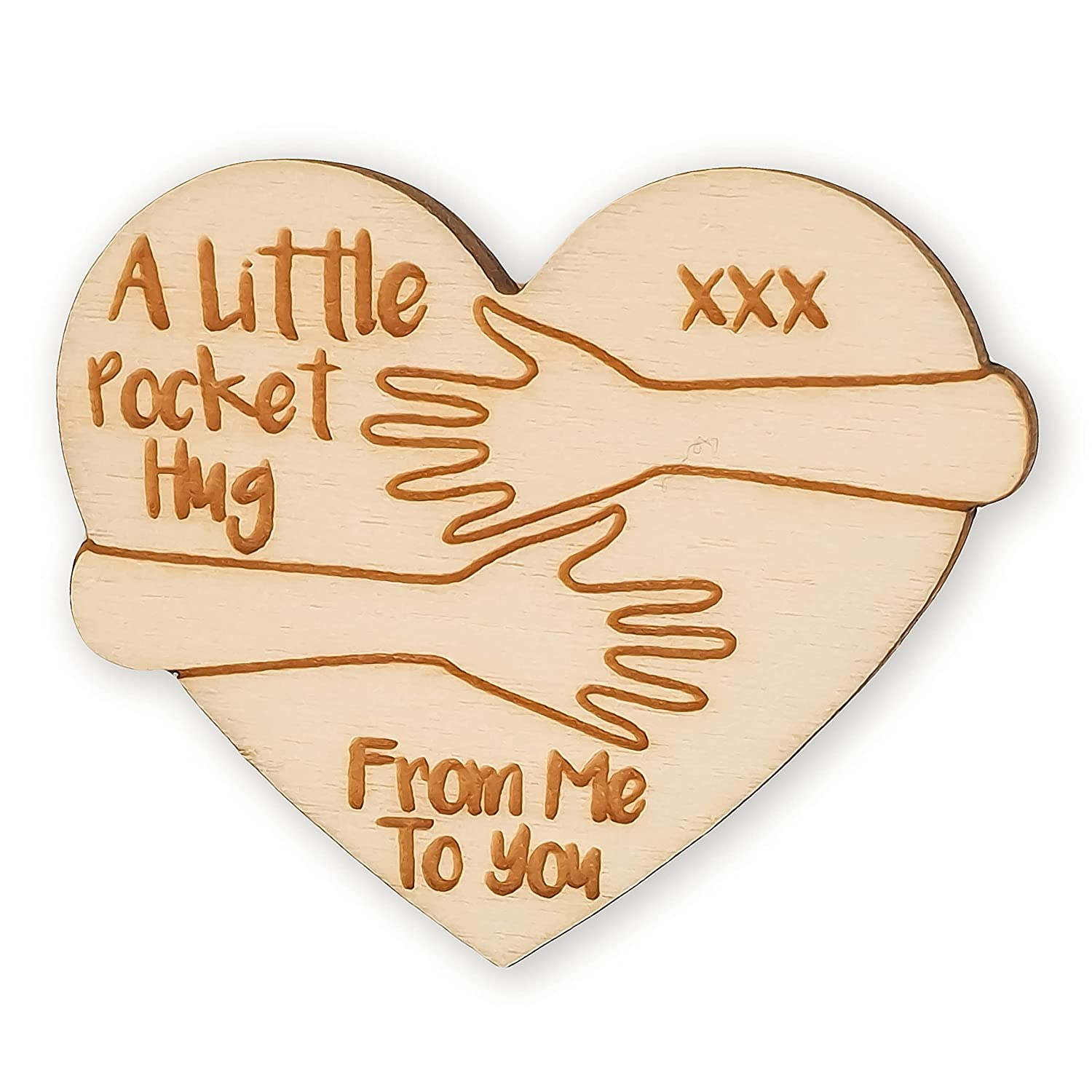 Little Pocket Hug Heart Token Keepsake Gift Long Distance Relationship Little Sm