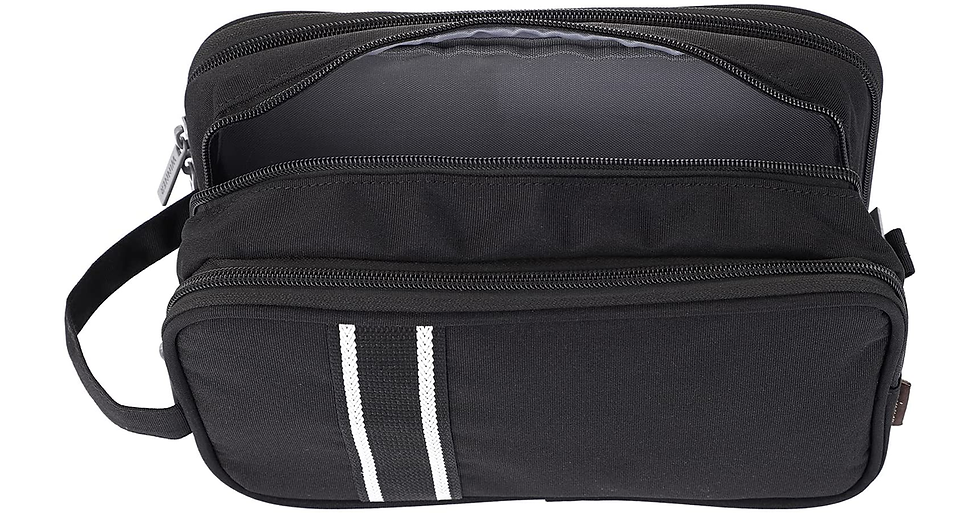 Thumbnail: IGNPION Travel Toiletry Wash Bag Dry & Wet Separation Gym Shaving Organiser Bag 