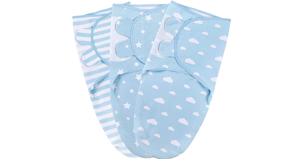 Thumbnail: Swaddle Blanket, Baby Swaddle Wrap for Infant (0-3 Month), Adjustable Newborn Sw