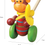 Thumbnail: Monkey Push along Toy - Animal Push and Pull along Toys for 1 Year Olds, Wooden 