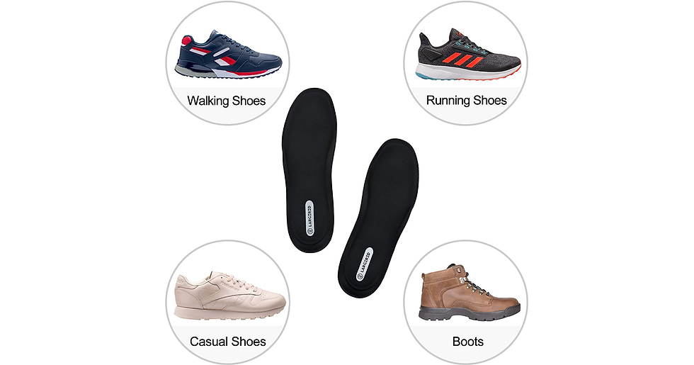 Thumbnail: LARGERED Memory Foam Insoles for Men&Women,Cushioning Comfort Shoe Inserts for W