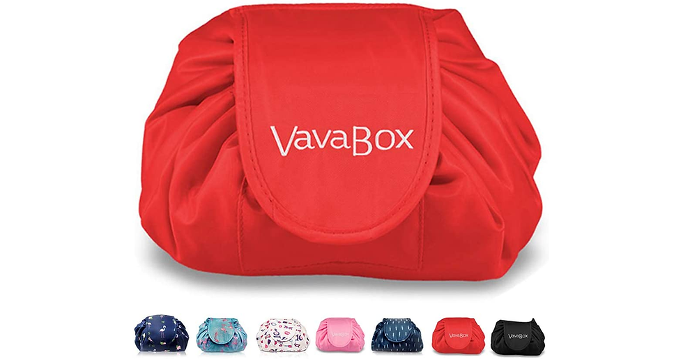 Thumbnail: Lazy Drawstring Makeup Bags, Large Capacity Waterproof Travel Portable Cosmetic 