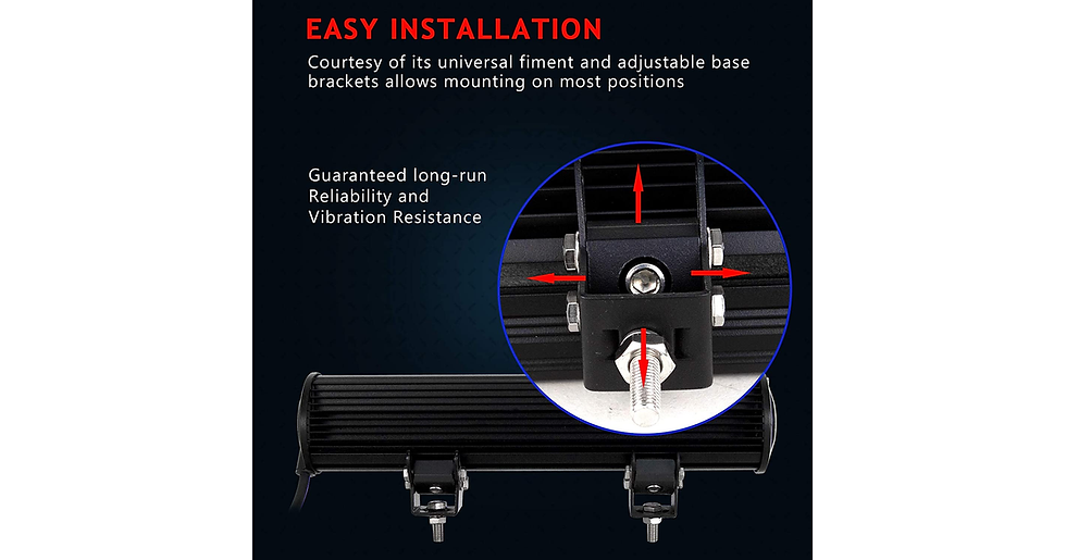 Thumbnail: AUXTINGS 15 Inch 90W LED Light Bar Spot Flood off Road Trucks SUV 4WD Driving Fo