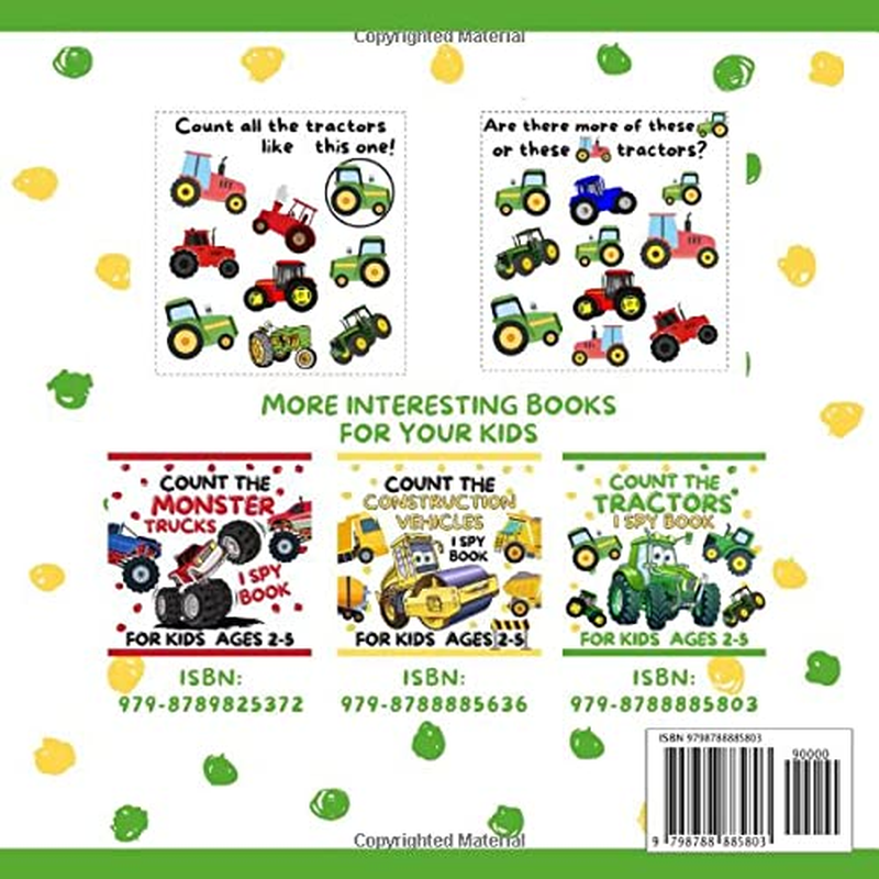 Thumbnail: Count the Tractors Book for Kids Ages 2-5: Fun Educational Guessing & Counting G