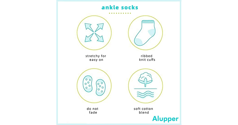 Thumbnail: Kids Socks, Boy Socks, Girl Socks, 10/12 Pairs Baby Boys Girls Cute Cotton Socks