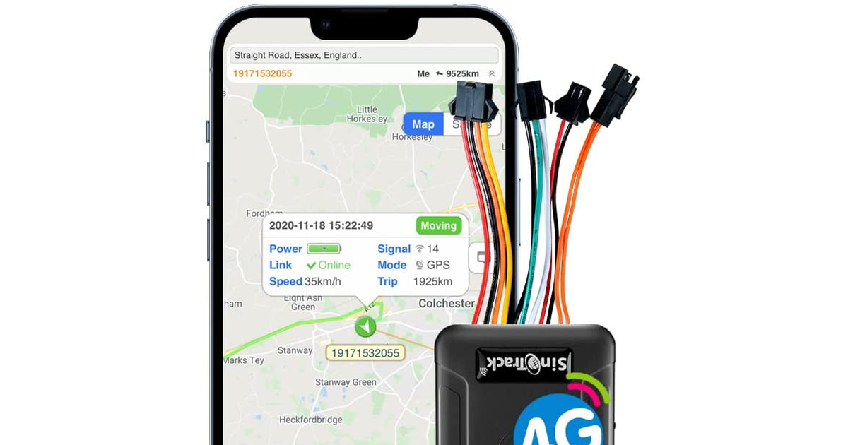 Sinotrack Car GPS Tracker, ST-906L 4G GPS Tracker Locator Real-Time Location Tra