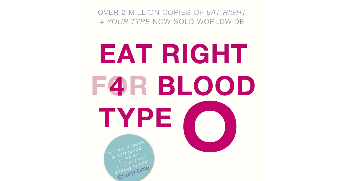 Eat Right for Blood Type O: Maximise Your Health with Individual Food, Drink and