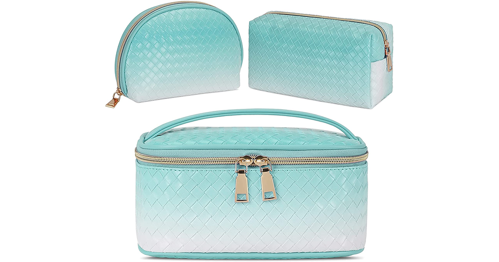 Thumbnail: Makeup Bag Travel Cosmetic Bag for Women Portable Waterproof Makeup Organizer Ba