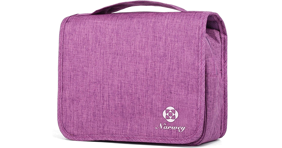 Thumbnail: Travel Hanging Toiletry Wash Bag Makeup Cosmetic Organizer for Women Girls Kids 