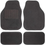 Thumbnail: Safe Travel 27600 Universal Car Mats, Left Hand Drive (LHD), Carpet Heel, Black 