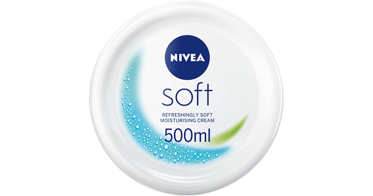 NIVEA Soft (500Ml), a Moisturising Cream for Face, Body and Hands with Vitamin E and Jojoba Oil, Hand Cream Moisturises Deeply, All-Purpose Day Cream (Packaging May Vary)