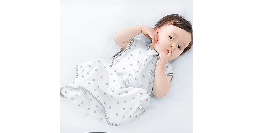 Thumbnail: MOXTOYU Baby Sleep Bag, 100% Cotton 1.0 Tog Baby Sleeping Bag, Sleeveless Swaddl
