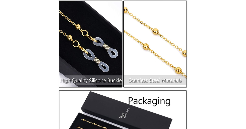 Thumbnail: Spectacle Chain Glasses Chains for Women Eyeglass Chains Beads Reading Glasses N