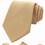 Thumbnail: RBOCOTT Solid Color Tie and Pocket Square, Tie Clip Set for Men