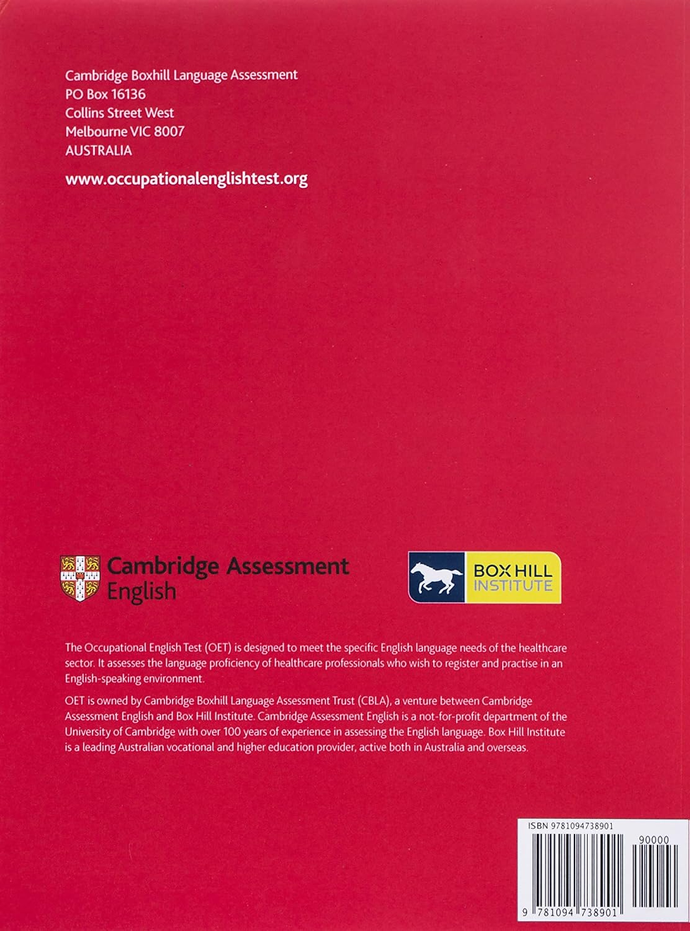 Thumbnail: OET Nursing Official Practice Book 1