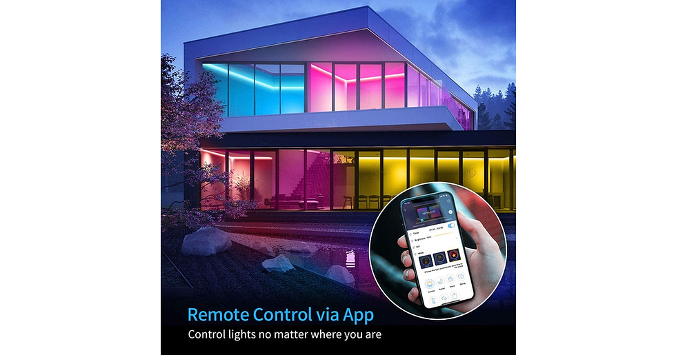 Thumbnail: Govee Alexa LED Strip Lights 5M, Smart Wifi App Control, Works with Alexa and Go