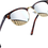 Thumbnail: Joopin Semi-Rimless Polarised Sunglasses Man - UV400 Protection Retro Half Frame