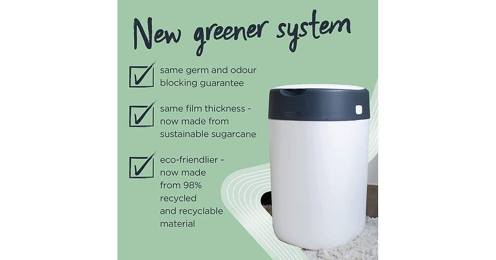 Thumbnail: Tommee Tippee Twist and Click Advanced Nappy Bin Refill Cassettes, Sustainably S