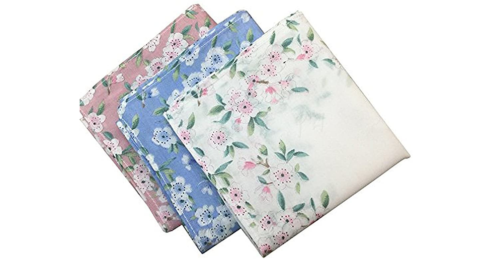 Thumbnail: Women'S 100% Cotton Handkerchief,Printing Hankies