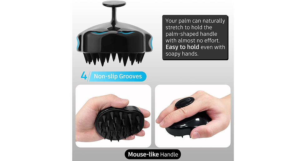 Thumbnail: FREATECH Scalp Massager Shampoo Brush with Soft & Flexible Silicone Bristles for