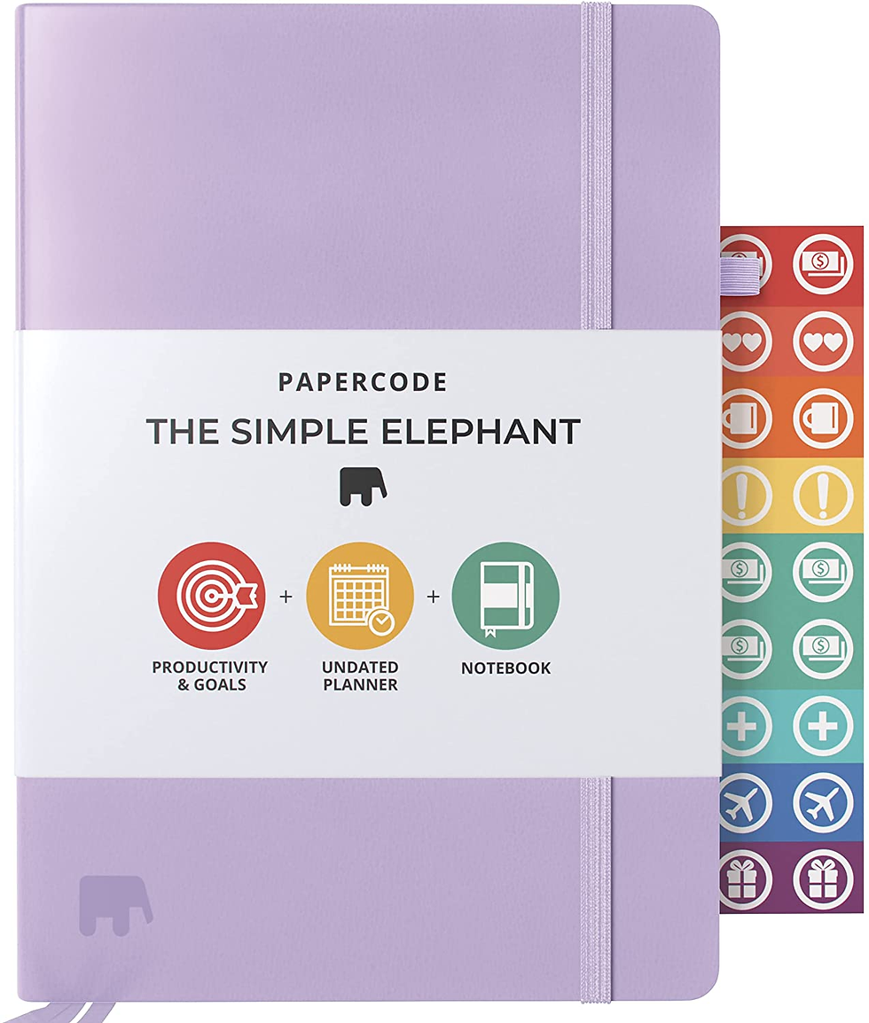 Thumbnail: Daily Planner – the Simple Elephant Undated Productivity Planners 2022 – Weekly