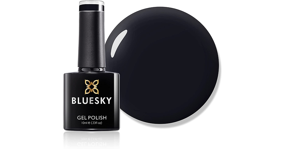 Thumbnail: Bluesky Gel Nail Polish, Abyss VIP03, Black Glitter, Long Lasting, Chip Resistan