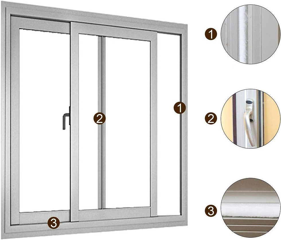 Thumbnail: Self-Adhesive Door Window Frame Brush Seal Weatherstrip 4.9 M(L) X9 Mm(W) X 9Mm(