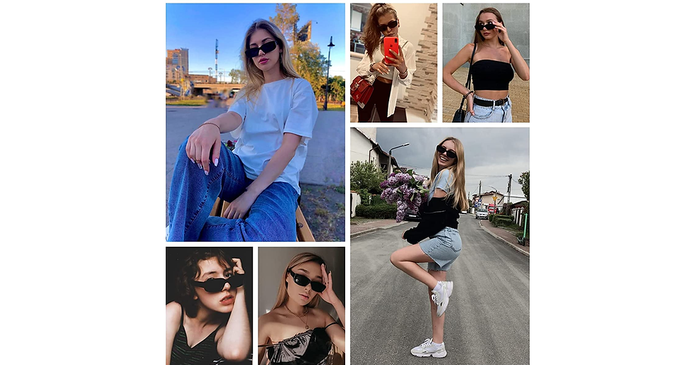 Thumbnail: Long Keeper Retro Polarised Sunglasses for Women Men Oversize Vintage 70S Pilot 