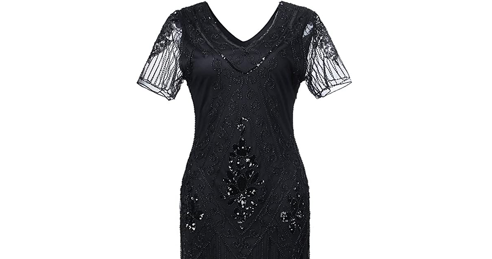 Thumbnail: Jaoswish Gatsby 1920S Flapper Dress Women Vintage Sequin Fringe Beaded Art Deco 