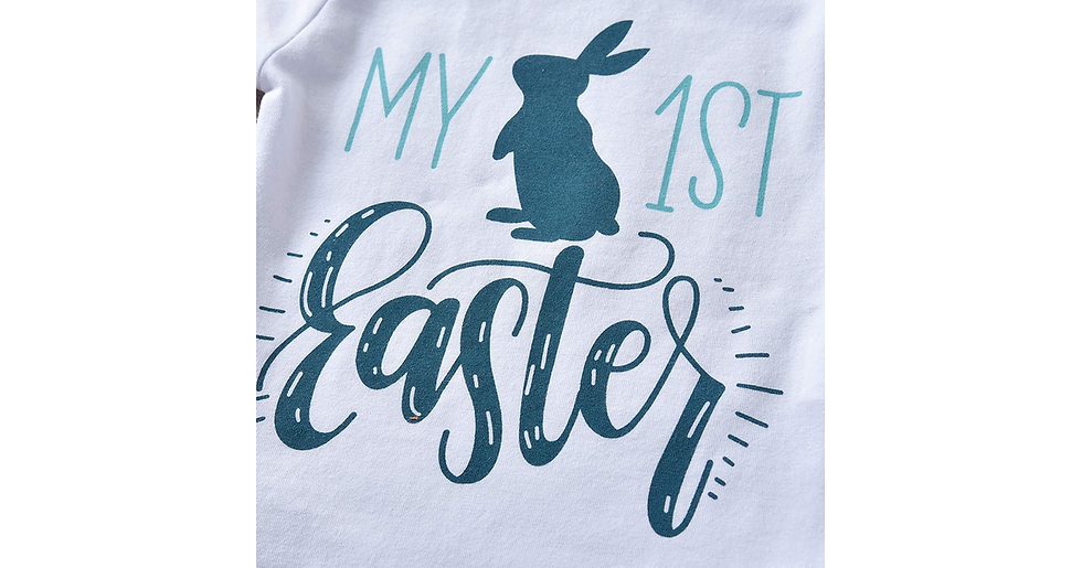 Thumbnail: My 1St Easter Outfit Newborn Infant Baby Girl Long/Short Sleeve Cotton Romper Bo