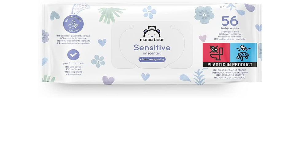 Thumbnail: Brand – Mama Bear Sensitive Unscented Baby Wipes– Pack of 18 (Total 1008 Wipes)