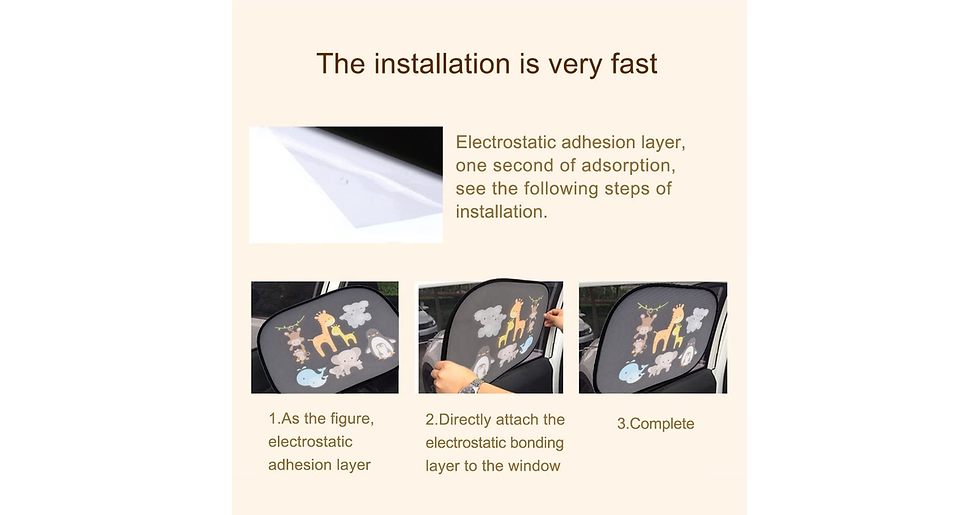 Thumbnail: Astarye Solar Protection Car Sunshade Side Window Windscreen Roof Window for Chi