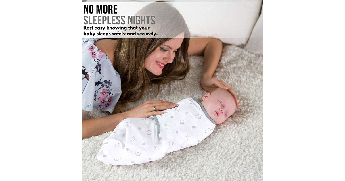Swaddle Blanket, Baby Swaddle Wrap for Infant (0-3 Month), Adjustable Newborn Sw