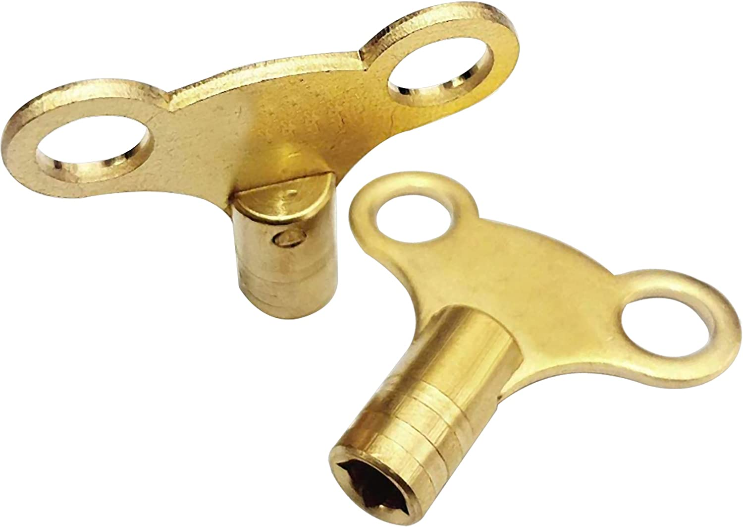 Radiator Bleed Key- Radiator Valve Clock Key for Bleeding and Air Vent- Made of Solid Brass- Pack of 2