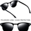 Thumbnail: Joopin Semi-Rimless Polarised Sunglasses Man - UV400 Protection Retro Half Frame