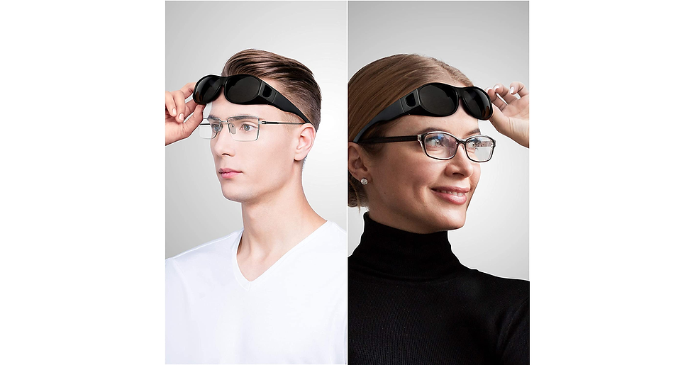 Thumbnail: Bezzee Pro Polarised over Glasses Sunglasses with Case - Anti-Glare UV400 Sun Pr