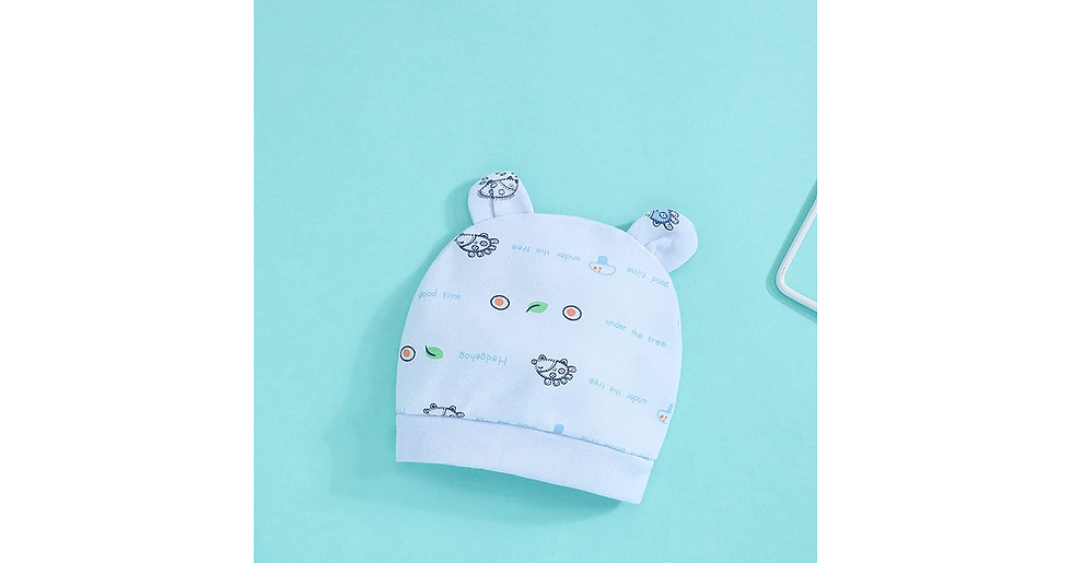 Thumbnail: Infant Baby Boy Girl Clothes Outfits, 5Pcs Sleepwear Set Long Sleeve Tops+Hat+2P