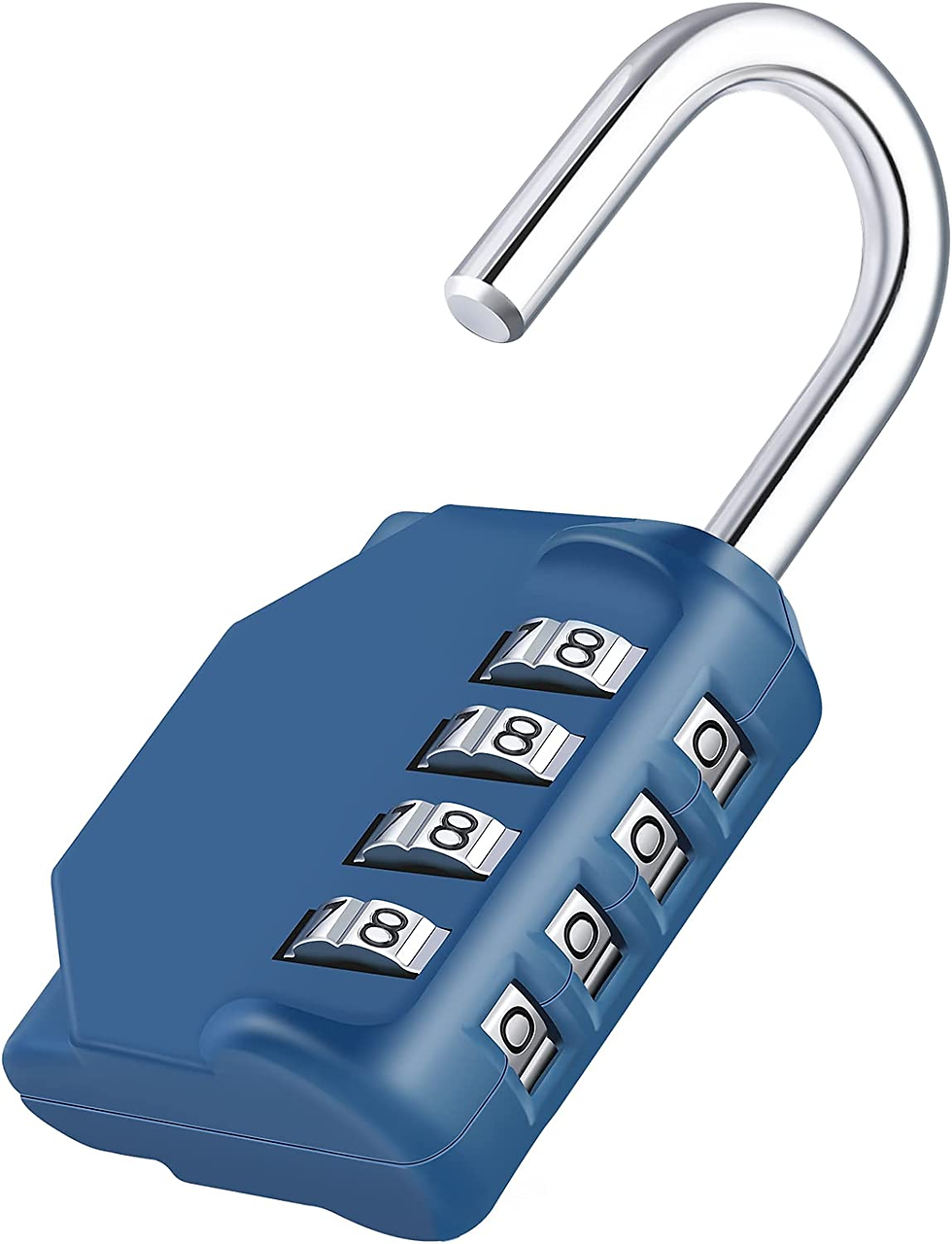 Thumbnail: ZHEGE Combination Locker Padlock, 4 Digit Coded Padlock, Gym Lock, School Locker