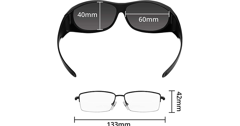 Thumbnail: Bezzee Pro Polarised over Glasses Sunglasses with Case - Anti-Glare UV400 Sun Pr