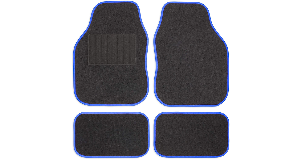 Thumbnail: Safe Travel 27600 Universal Car Mats, Left Hand Drive (LHD), Carpet Heel, Black 