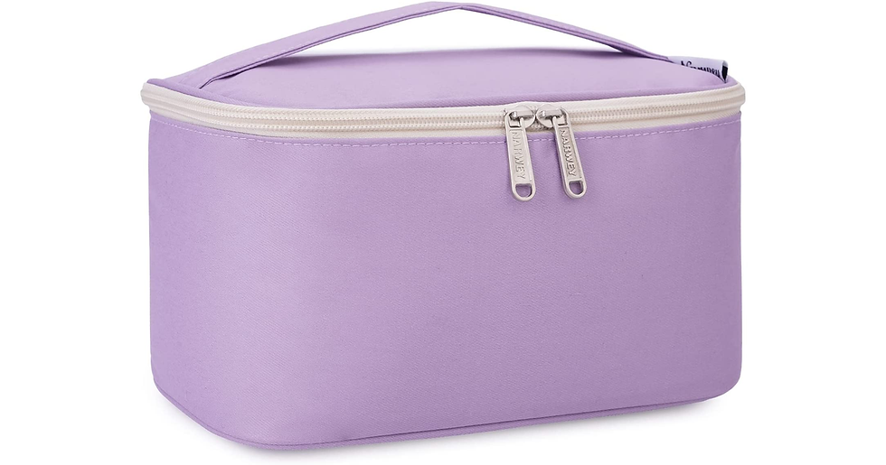 Thumbnail: Travel Makeup Bag Large Cosmetic Bag Make up Case Organizer for Women and Girls 