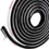Thumbnail: Self-Adhesive Door Window Frame Brush Seal Weatherstrip 4.9 M(L) X9 Mm(W) X 9Mm(