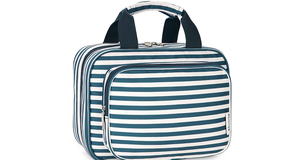 Thumbnail: Large Hanging Toiletry Wash Bag Makeup Cosmetic Organizer for Women Girls Kids W