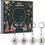 Thumbnail: Keys Finder 4Pack - Item Locator Bluetooth Tracker for Keys Pet Wallets or Backp