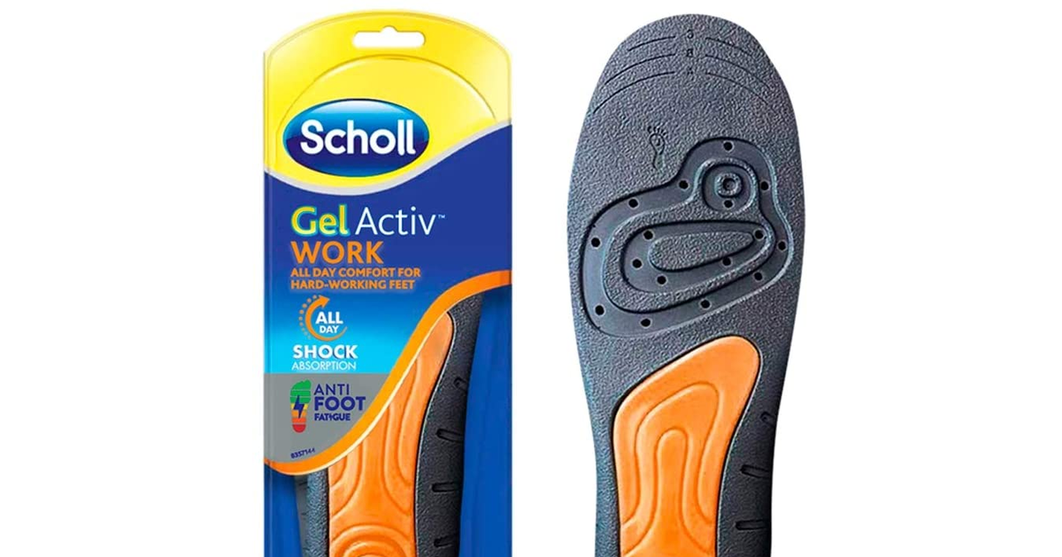 Scholl Gel Active Work Insoles for Men