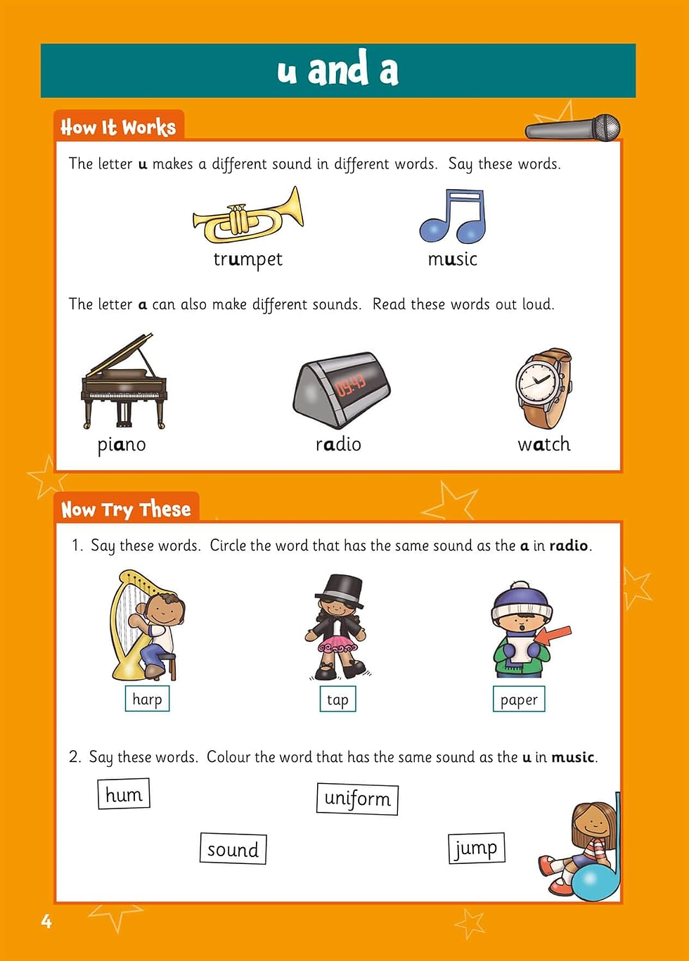 Thumbnail: Phonics Activity Book for Ages 5-6 (Year 1) (CGP KS1 Activity Books and Cards) t